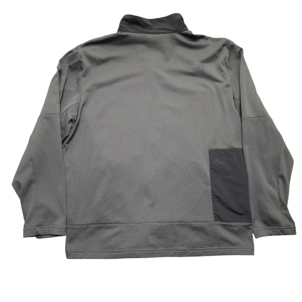 The North Face Men's Wayroute Full Zip Jacket Textured Waffle Knit Gray XL